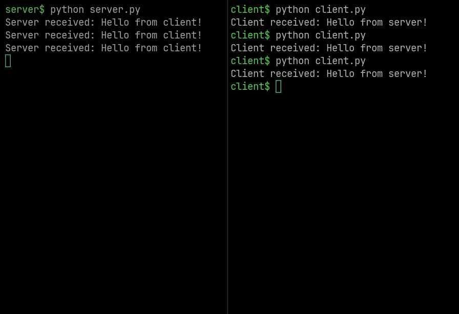 quic communication screenshot