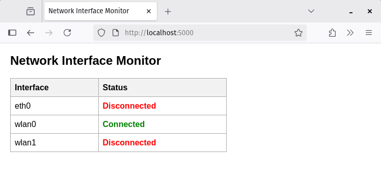 wlan0 connected screenshot