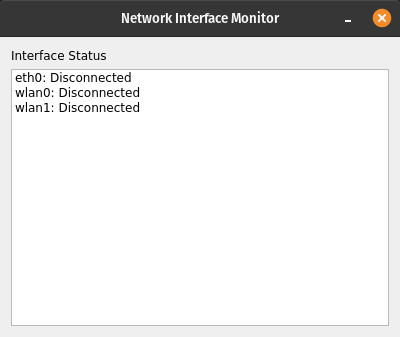all interface disconnected screenshot